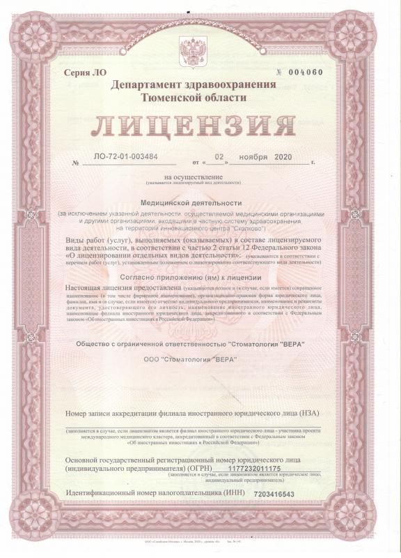 Лицензия